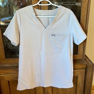 Figs Slate Gray One Chest Pocket Scrub Top